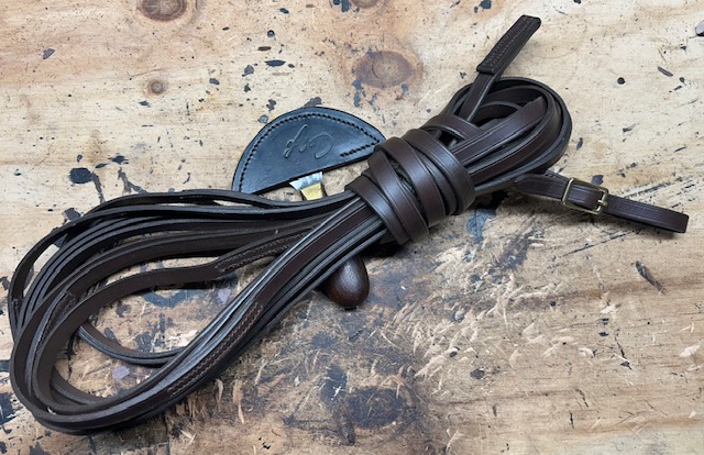 custom 10m leather dog lead